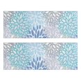 thumbnail image 1 of Kitchen Rugs Sets Of 2,Blue Floral Leaf Pattern Anti Fatigue Kitchen Mat Rugs Non Slip Washable,Decorative Kitchen Floor Mats for Kitchen,Sink,Laundry,17"X47", 1 of 5