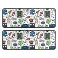 thumbnail image 1 of Kitchen Rugs Sets Of 2,Blue Football Game Icons Pattern Anti Fatigue Kitchen Mat Rugs Non Slip Washable,Decorative Kitchen Floor Mats for Kitchen,Sink,Laundry,17"x47"+17"x47", 1 of 5