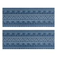 thumbnail image 1 of Kitchen Rugs Sets Of 2,Blue Geometric Pattern with Elephants Anti Fatigue Kitchen Mat Rugs Non Slip Washable,Decorative Kitchen Floor Mats for Kitchen,Sink,Laundry,17"X47", 1 of 5