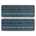 thumbnail image 1 of Kitchen Rugs Sets Of 2,Blue Geometric Striped Pattern Anti Fatigue Kitchen Mat Rugs Non Slip Washable,Decorative Kitchen Floor Mats for Kitchen,Sink,Laundry,17"x47"+17"x47", 1 of 5