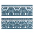 thumbnail image 1 of Kitchen Rugs Sets Of 2,Blue Geometric Triangle Arrow Pattern Anti Fatigue Kitchen Mat Rugs Non Slip Washable,Decorative Kitchen Floor Mats for Kitchen,Sink,Laundry,17"X47", 1 of 5