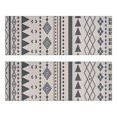 thumbnail image 1 of Kitchen Rugs Sets Of 2,Blue Geometric Triangle Circle Pattern Anti Fatigue Kitchen Mat Rugs Non Slip Washable,Decorative Kitchen Floor Mats for Kitchen,Sink,Laundry,17"X47", 1 of 5