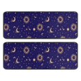 thumbnail image 1 of Kitchen Rugs Sets Of 2,Blue Gold Sun Moon Pattern Anti Fatigue Kitchen Mat Rugs Non Slip Washable,Decorative Kitchen Floor Mats for Kitchen,Sink,Laundry,17"x47"+17"x47", 1 of 5