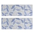 thumbnail image 1 of Kitchen Rugs Sets Of 2,Blue Leaf Pattern Anti Fatigue Kitchen Mat Rugs Non Slip Washable,Decorative Kitchen Floor Mats for Kitchen,Sink,Laundry,17"X47", 1 of 5