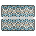 thumbnail image 1 of Kitchen Rugs Sets Of 2,Blue and Orange Floral Boho Pattern Anti Fatigue Kitchen Mat Rugs Non Slip Washable,Decorative Kitchen Floor Mats for Kitchen,Sink,Laundry,17"x47"+17"x47", 1 of 5