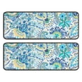 thumbnail image 1 of Kitchen Rugs Sets Of 2,Blue Paisley and Floral Pattern Anti Fatigue Kitchen Mat Rugs Non Slip Washable,Decorative Kitchen Floor Mats for Kitchen,Sink,Laundry,17"x47"+17"x47", 1 of 5