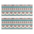 thumbnail image 1 of Kitchen Rugs Sets Of 2,Blue and Pink Diamond Shaped Boho Pattern Anti Fatigue Kitchen Mat Rugs Non Slip Washable,Decorative Kitchen Floor Mats for Kitchen,Sink,Laundry,17"X47", 1 of 5