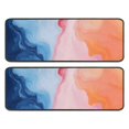 thumbnail image 1 of Kitchen Rugs Sets Of 2,Blue Pink Orange Marble Anti Fatigue Kitchen Mat Rugs Non Slip Washable,Decorative Kitchen Floor Mats for Kitchen,Sink,Laundry,17"x47"+17"x47", 1 of 5