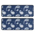 thumbnail image 1 of Kitchen Rugs Sets Of 2,Blue Pioneer Flower and Paisley Pattern Anti Fatigue Kitchen Mat Rugs Non Slip Washable,Decorative Kitchen Floor Mats for Kitchen,Sink,Laundry,17"x47"+17"x47", 1 of 5