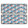 thumbnail image 1 of Kitchen Rugs Sets Of 2,Blue Red Checkered Pattern Anti Fatigue Kitchen Mat Rugs Non Slip Washable,Decorative Kitchen Floor Mats for Kitchen,Sink,Laundry,17"x47"+17"x47", 1 of 5