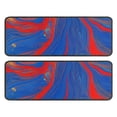thumbnail image 1 of Kitchen Rugs Sets Of 2,Blue Red Gold Marble Pattern Anti Fatigue Kitchen Mat Rugs Non Slip Washable,Decorative Kitchen Floor Mats for Kitchen,Sink,Laundry,17"x47"+17"x47", 1 of 5