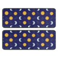 thumbnail image 1 of Kitchen Rugs Sets Of 2,Blue Sun Moon Constellation Pattern Anti Fatigue Kitchen Mat Rugs Non Slip Washable,Decorative Kitchen Floor Mats for Kitchen,Sink,Laundry,17"x47"+17"x47", 1 of 5