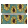 thumbnail image 1 of Kitchen Rugs Sets Of 2,Blue Sunflower Pattern Anti Fatigue Kitchen Mat Rugs Non Slip Washable,Decorative Kitchen Floor Mats for Kitchen,Sink,Laundry,17"x47"+17"x47", 1 of 5