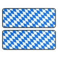 thumbnail image 1 of Kitchen Rugs Sets Of 2,Blue White Checkerboard Checkered Pattern Anti Fatigue Kitchen Mat Rugs Non Slip Washable,Decorative Kitchen Floor Mats for Kitchen,Sink,Laundry,17"x47"+17"x47", 1 of 5