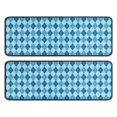 thumbnail image 1 of Kitchen Rugs Sets Of 2,Blue White Checkerboard Checkered Pattern Anti Fatigue Kitchen Mat Rugs Non Slip Washable,Decorative Kitchen Floor Mats for Kitchen,Sink,Laundry,17"x47"+17"x47", 1 of 5