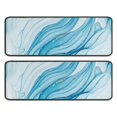 thumbnail image 1 of Kitchen Rugs Sets Of 2,Blue White Gold Marble Pattern Anti Fatigue Kitchen Mat Rugs Non Slip Washable,Decorative Kitchen Floor Mats for Kitchen,Sink,Laundry,17"x47"+17"x47", 1 of 5