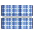 thumbnail image 1 of Kitchen Rugs Sets Of 2,Blue and White Grid Pattern Anti Fatigue Kitchen Mat Rugs Non Slip Washable,Decorative Kitchen Floor Mats for Kitchen,Sink,Laundry,17"x47"+17"x47", 1 of 5
