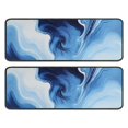 thumbnail image 1 of Kitchen Rugs Sets Of 2,Blue White Marble Pattern Anti Fatigue Kitchen Mat Rugs Non Slip Washable,Decorative Kitchen Floor Mats for Kitchen,Sink,Laundry,17"x47"+17"x47", 1 of 5