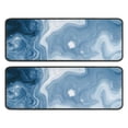 thumbnail image 1 of Kitchen Rugs Sets Of 2,Blue White Marble Pattern Anti Fatigue Kitchen Mat Rugs Non Slip Washable,Decorative Kitchen Floor Mats for Kitchen,Sink,Laundry,17"x47"+17"x47", 1 of 5