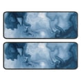 thumbnail image 1 of Kitchen Rugs Sets Of 2,Blue White Marble Pattern Anti Fatigue Kitchen Mat Rugs Non Slip Washable,Decorative Kitchen Floor Mats for Kitchen,Sink,Laundry,17"x47"+17"x47", 1 of 5