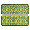 thumbnail image 1 of Kitchen Rugs Sets Of 2,Blue Yellow Sunflower Pattern Anti Fatigue Kitchen Mat Rugs Non Slip Washable,Decorative Kitchen Floor Mats for Kitchen,Sink,Laundry,17"x47"+17"x47", 1 of 5