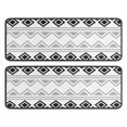 thumbnail image 1 of Kitchen Rugs Sets Of 2,Boho Black and White Geometric Ethnic Pattern Anti Fatigue Kitchen Mat Rugs Non Slip Washable,Decorative Kitchen Floor Mats for Kitchen,Sink,Laundry,17"x47"+17"x47", 1 of 5