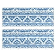 thumbnail image 1 of Kitchen Rugs Sets Of 2,Boho Blue Geometric Ethnic Pattern Anti Fatigue Kitchen Mat Rugs Non Slip Washable,Decorative Kitchen Floor Mats for Kitchen,Sink,Laundry,17"X47", 1 of 5
