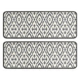 thumbnail image 1 of Kitchen Rugs Sets Of 2,Boho Gray and Beige Floral Ethnic Pattern Anti Fatigue Kitchen Mat Rugs Non Slip Washable,Decorative Kitchen Floor Mats for Kitchen,Sink,Laundry,17"x47"+17"x47", 1 of 5