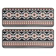 thumbnail image 1 of Kitchen Rugs Sets Of 2,Boho Orange and Black Geometric Ethnic Pattern Anti Fatigue Kitchen Mat Rugs Non Slip Washable,Decorative Kitchen Floor Mats for Kitchen,Sink,Laundry,17"x47"+17"x47", 1 of 5