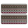 thumbnail image 1 of Kitchen Rugs Sets Of 2,Boho Red Knitted Ethnic Pattern Anti Fatigue Kitchen Mat Rugs Non Slip Washable,Decorative Kitchen Floor Mats for Kitchen,Sink,Laundry,17"x47"+17"x47", 1 of 5