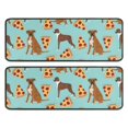 thumbnail image 1 of Kitchen Rugs Sets Of 2,Boxer Dog Pitbull Terriers Dog and Pizza Anti Fatigue Kitchen Mat Rugs Non Slip Washable,Decorative Kitchen Floor Mats for Kitchen,Sink,Laundry,17"x47"+17"x47", 1 of 5