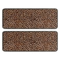 thumbnail image 1 of Kitchen Rugs Sets Of 2,Brown and Black Leopard Print Anti Fatigue Kitchen Mat Rugs Non Slip Washable,Decorative Kitchen Floor Mats for Kitchen,Sink,Laundry,17"x47"+17"x47", 1 of 5