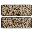 thumbnail image 1 of Kitchen Rugs Sets Of 2,Brown and Black Leopard Print Anti Fatigue Kitchen Mat Rugs Non Slip Washable,Decorative Kitchen Floor Mats for Kitchen,Sink,Laundry,17"x47"+17"x47", 1 of 5