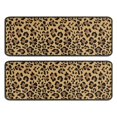 thumbnail image 1 of Kitchen Rugs Sets Of 2,Brown and Black Leopard Print Anti Fatigue Kitchen Mat Rugs Non Slip Washable,Decorative Kitchen Floor Mats for Kitchen,Sink,Laundry,17"x47"+17"x47", 1 of 5