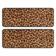 thumbnail image 1 of Kitchen Rugs Sets Of 2,Brown and Black Leopard Print Anti Fatigue Kitchen Mat Rugs Non Slip Washable,Decorative Kitchen Floor Mats for Kitchen,Sink,Laundry,17"x47"+17"x47", 1 of 5