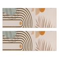 thumbnail image 1 of Kitchen Rugs Sets Of 2,Brown Boho Geometric and Plant Pattern Anti Fatigue Kitchen Mat Rugs Non Slip Washable,Decorative Kitchen Floor Mats for Kitchen,Sink,Laundry,17"X47", 1 of 5