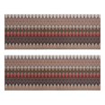 thumbnail image 1 of Kitchen Rugs Sets Of 2,Brown Boho Geometric Triangles and Rhombuses Pattern Anti Fatigue Kitchen Mat Rugs Non Slip Washable,Decorative Kitchen Floor Mats for Kitchen,Sink,Laundry,17"X47", 1 of 5