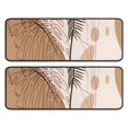 thumbnail image 1 of Kitchen Rugs Sets Of 2,Brown Boho Plant Pattern Anti Fatigue Kitchen Mat Rugs Non Slip Washable,Decorative Kitchen Floor Mats for Kitchen,Sink,Laundry,17"x47"+17"x47", 1 of 5