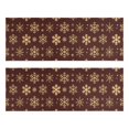 thumbnail image 1 of Kitchen Rugs Sets Of 2,Brown Christmas Snowflake Pattern Anti Fatigue Kitchen Mat Rugs Non Slip Washable,Decorative Kitchen Floor Mats for Kitchen,Sink,Laundry,17"X47", 1 of 5