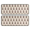 thumbnail image 1 of Kitchen Rugs Sets Of 2,Brown Christmas Tree Pattern Anti Fatigue Kitchen Mat Rugs Non Slip Washable,Decorative Kitchen Floor Mats for Kitchen,Sink,Laundry,17"x47"+17"x47", 1 of 5