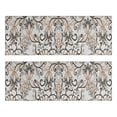 thumbnail image 1 of Kitchen Rugs Sets Of 2,Brown Classic Floral and Scroll Pattern Anti Fatigue Kitchen Mat Rugs Non Slip Washable,Decorative Kitchen Floor Mats for Kitchen,Sink,Laundry,17"X47", 1 of 5