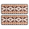 thumbnail image 1 of Kitchen Rugs Sets Of 2,Brown Geometric Boho Pattern Anti Fatigue Kitchen Mat Rugs Non Slip Washable,Decorative Kitchen Floor Mats for Kitchen,Sink,Laundry,17"x47"+17"x47", 1 of 5