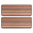 thumbnail image 1 of Kitchen Rugs Sets Of 2,Brown Geometric Striped Pattern Anti Fatigue Kitchen Mat Rugs Non Slip Washable,Decorative Kitchen Floor Mats for Kitchen,Sink,Laundry,17"x47"+17"x47", 1 of 5