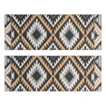 thumbnail image 1 of Kitchen Rugs Sets Of 2,Brown Geometric Triangle Diamond Pattern Anti Fatigue Kitchen Mat Rugs Non Slip Washable,Decorative Kitchen Floor Mats for Kitchen,Sink,Laundry,17"X47", 1 of 5
