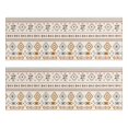 thumbnail image 1 of Kitchen Rugs Sets Of 2,Brown Geometric Triangle Diamond Pattern Anti Fatigue Kitchen Mat Rugs Non Slip Washable,Decorative Kitchen Floor Mats for Kitchen,Sink,Laundry,17"X47", 1 of 5