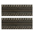 thumbnail image 1 of Kitchen Rugs Sets Of 2,Brown Geometric Triangle Square Pattern Anti Fatigue Kitchen Mat Rugs Non Slip Washable,Decorative Kitchen Floor Mats for Kitchen,Sink,Laundry,17"X47", 1 of 5