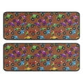 thumbnail image 1 of Kitchen Rugs Sets Of 2,Brown Monster Cartoon Trucks Colorful Pattern Anti Fatigue Kitchen Mat Rugs Non Slip Washable,Decorative Kitchen Floor Mats for Kitchen,Sink,Laundry,17"x47"+17"x47", 1 of 5