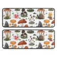 thumbnail image 1 of Kitchen Rugs Sets Of 2,Brown Mushroom Bug White Pattern Anti Fatigue Kitchen Mat Rugs Non Slip Washable,Decorative Kitchen Floor Mats for Kitchen,Sink,Laundry,17"x47"+17"x47", 1 of 5