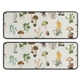 thumbnail image 1 of Kitchen Rugs Sets Of 2,Brown Mushroom Flower Light Pattern Anti Fatigue Kitchen Mat Rugs Non Slip Washable,Decorative Kitchen Floor Mats for Kitchen,Sink,Laundry,17"x47"+17"x47", 1 of 5
