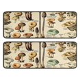 thumbnail image 1 of Kitchen Rugs Sets Of 2,Brown Mushroom Label Light Pattern Anti Fatigue Kitchen Mat Rugs Non Slip Washable,Decorative Kitchen Floor Mats for Kitchen,Sink,Laundry,17"x47"+17"x47", 1 of 5